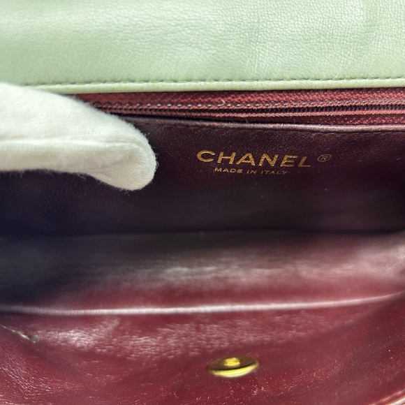 QUILTED LAMBSKIN 2-TONE FLAP BAG - Picture 12 of 16